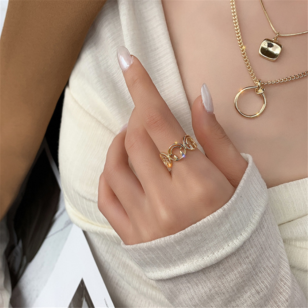 Yellow Gold Smile Adjustment Rings