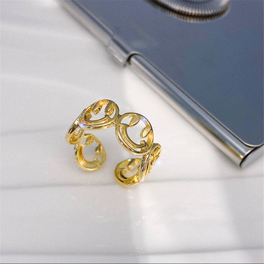 Yellow Gold Smile Adjustment Rings