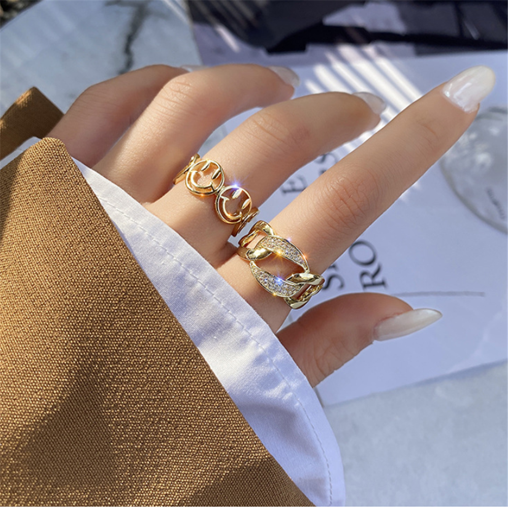 Yellow Gold Smile Adjustment Rings