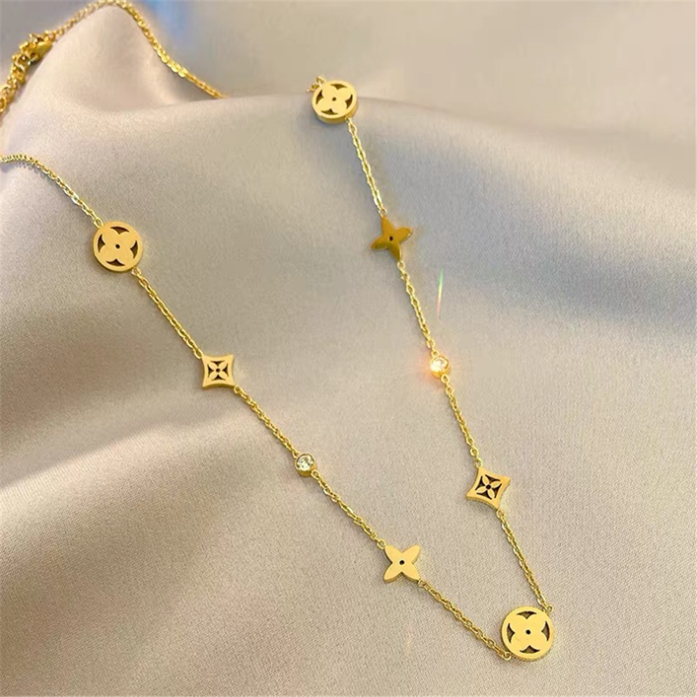 Minimalist Lucky Floral Extender Necklaces