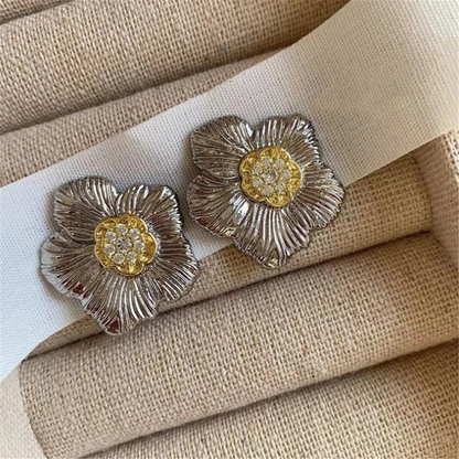 Vintage Floral Stud Earrings