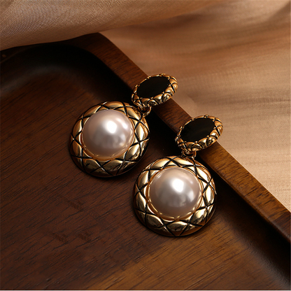 Vintage Pearl Dangle Earrings