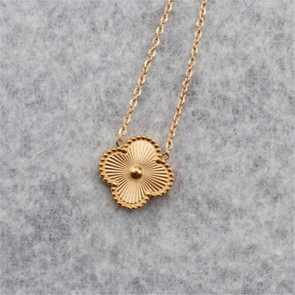 Gold Plated 3D Floral Dangle Necklaces