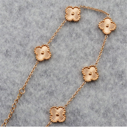 Vintage Gold Plated 3D Floral Bracelets