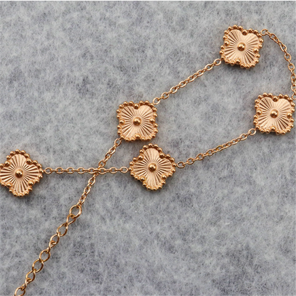 Vintage Gold Plated 3D Floral Bracelets