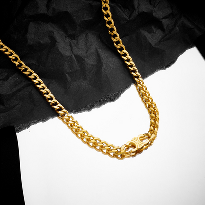 Gold Plated Triomphe Choker Necklaces