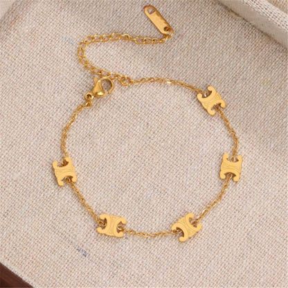 Minimalist Triomphe Charms Bracelets