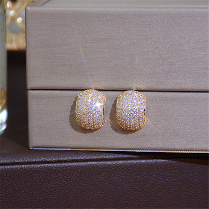 Minimalist Rhinestones Crystal Stud Earrings