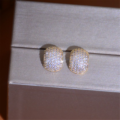 Minimalist Rhinestones Crystal Stud Earrings