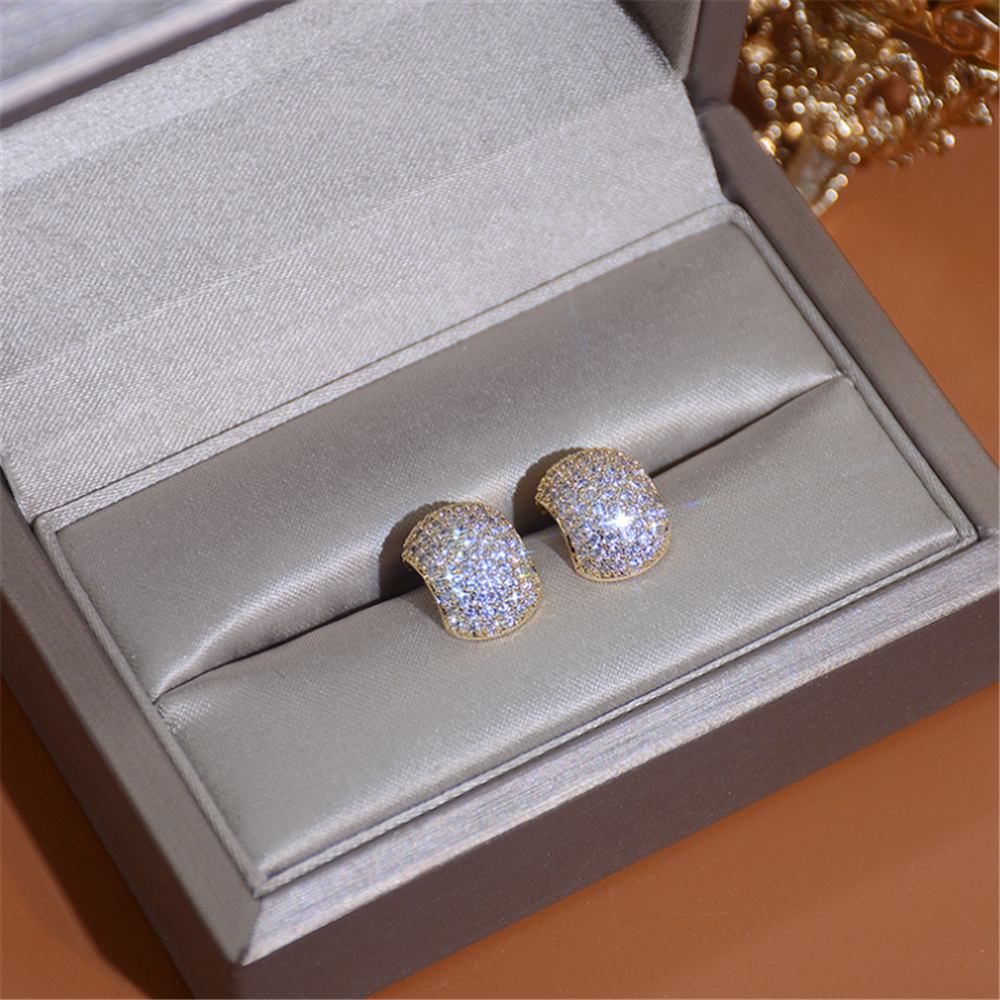 Minimalist Rhinestones Crystal Stud Earrings