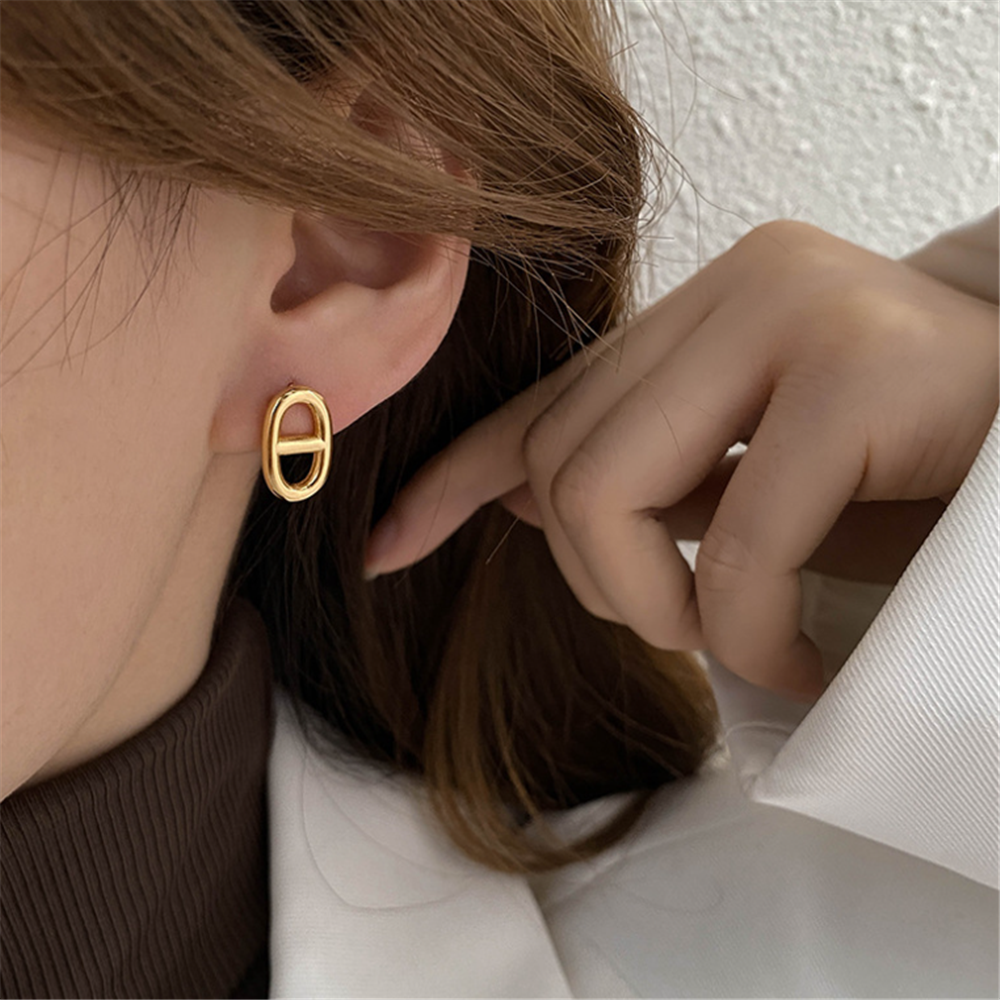 Minimalist Gold Plated Studs Earrings