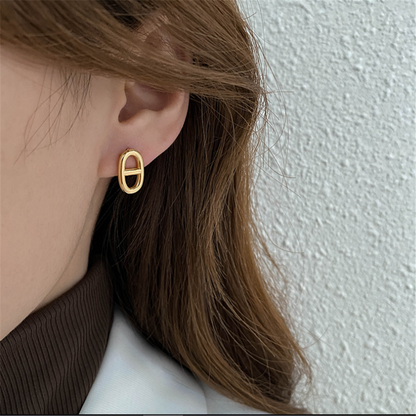 Minimalist Gold Plated Studs Earrings