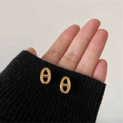 Minimalist Gold Plated Studs Earrings