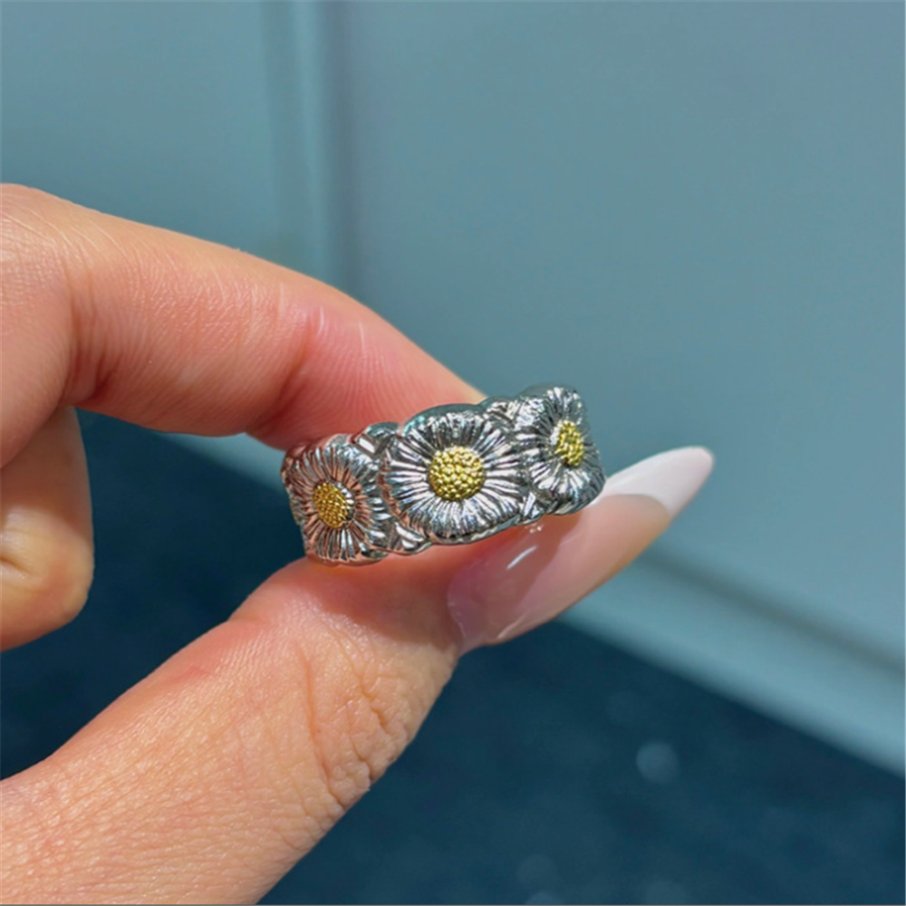 Vintage Floral Adjustment Rings