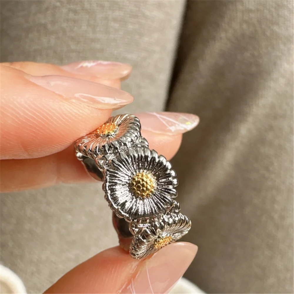 Vintage Floral Adjustment Rings