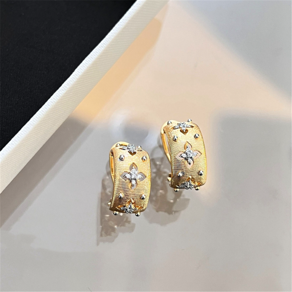 Minimalist Cubic Zirconia Rigato Earrings