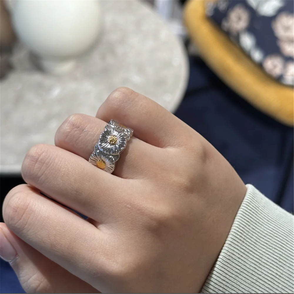 Vintage Floral Adjustment Rings