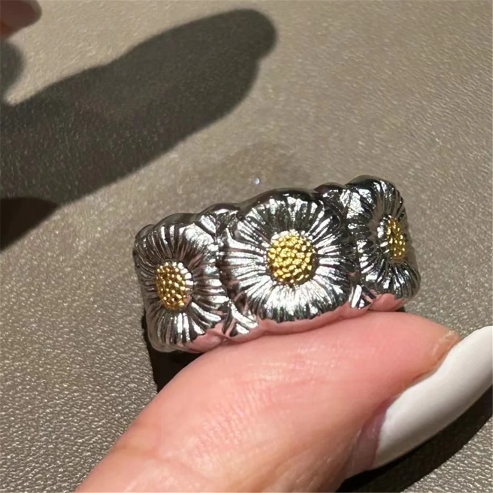 Vintage Floral Adjustment Rings
