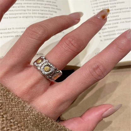 Vintage Floral Adjustment Rings