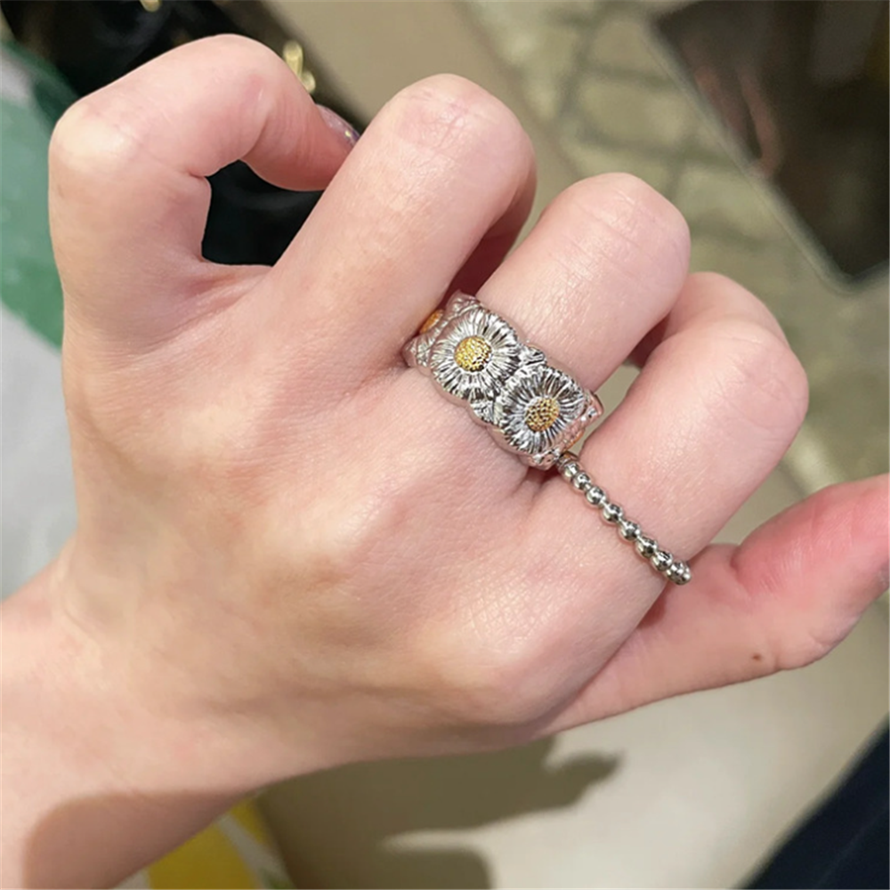 Vintage Floral Adjustment Rings