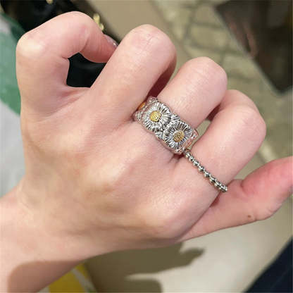 Vintage Floral Adjustment Rings