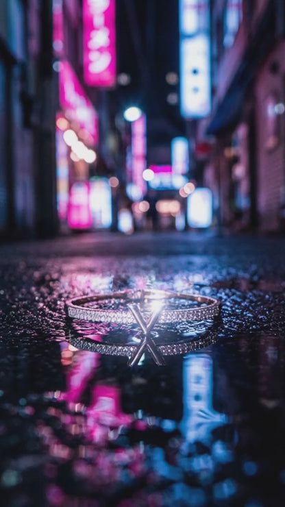 Minimalist V Statement Bangle Bracelets