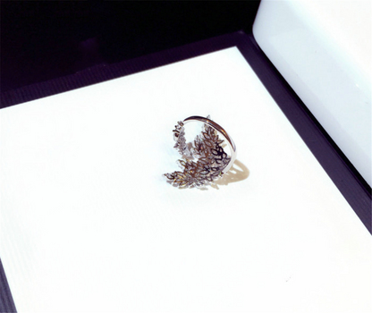 Cubic Zirconia Beaded Wings Adjustment Rings