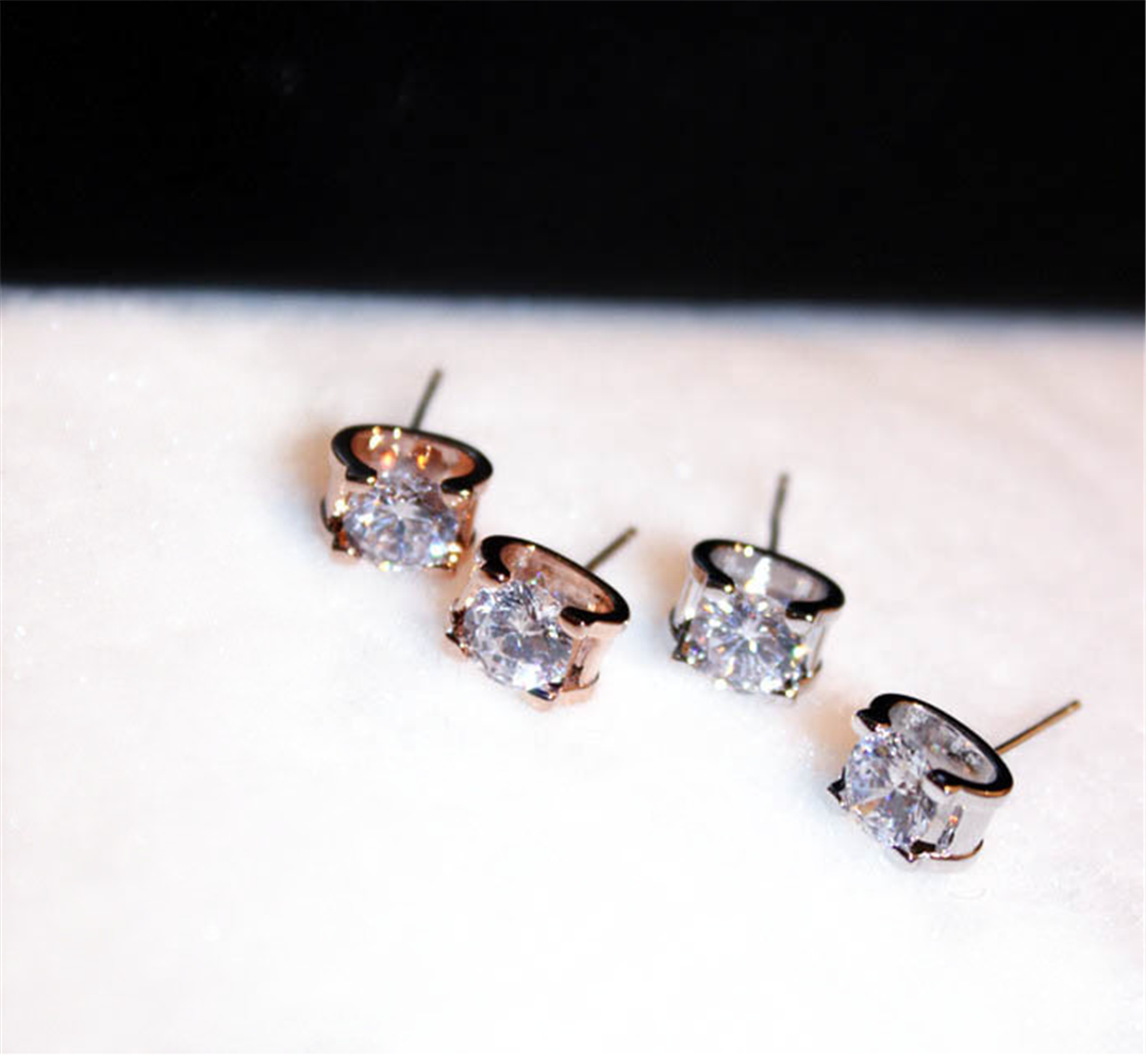 Cubic Zirconia Studs Earrings